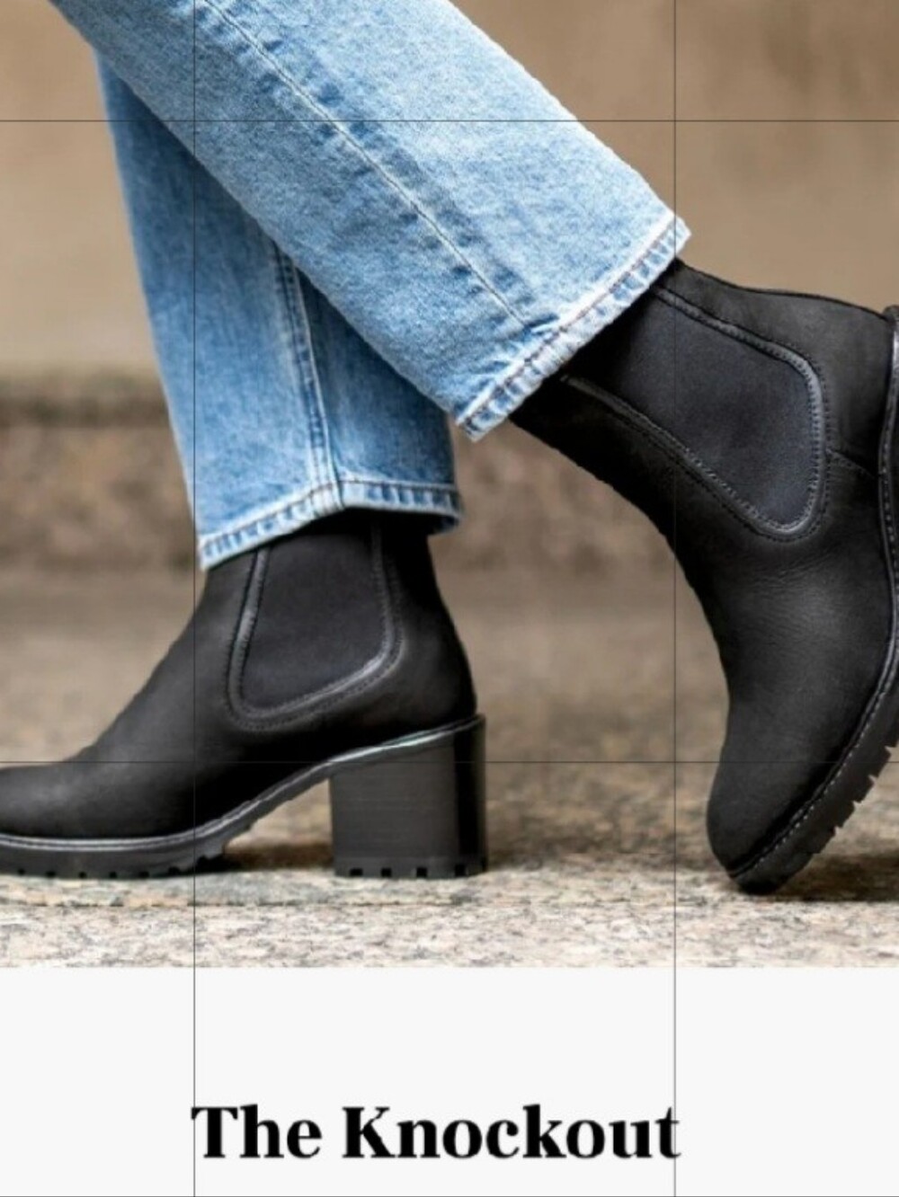 Thursday Boot Company Knockout Women Ankle Heeled Chelsea Boots Black Matte Sz 8